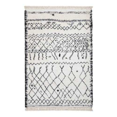 Fehér-fekete szőnyeg 290x200 cm Boho - Think Rugs