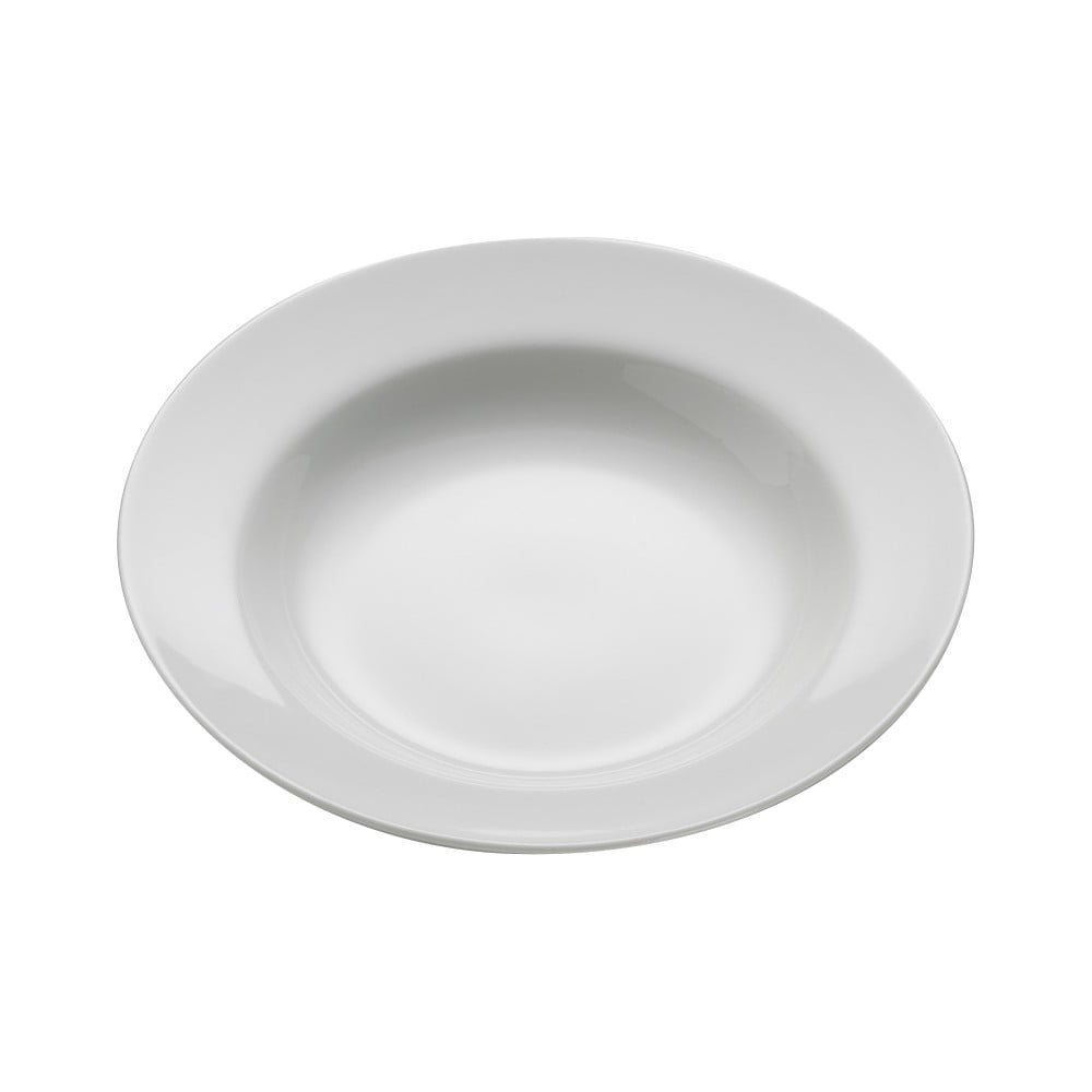 Basic Bistro fehér porcelán mélytányér