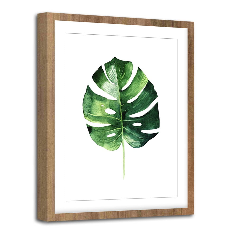 Modernpik Greenery Wooden Monstera fali kép