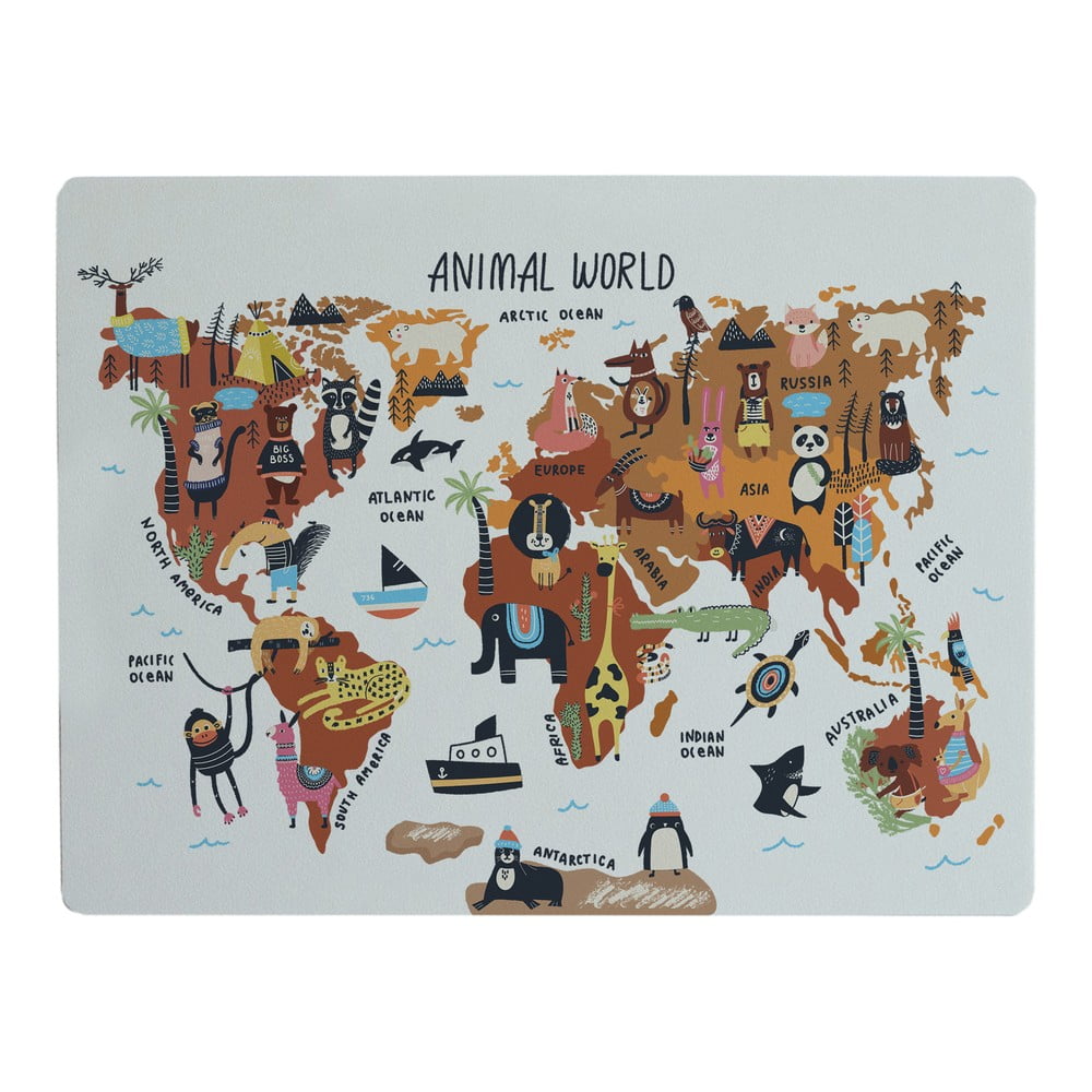 Animals Worldmap íróasztal alátét