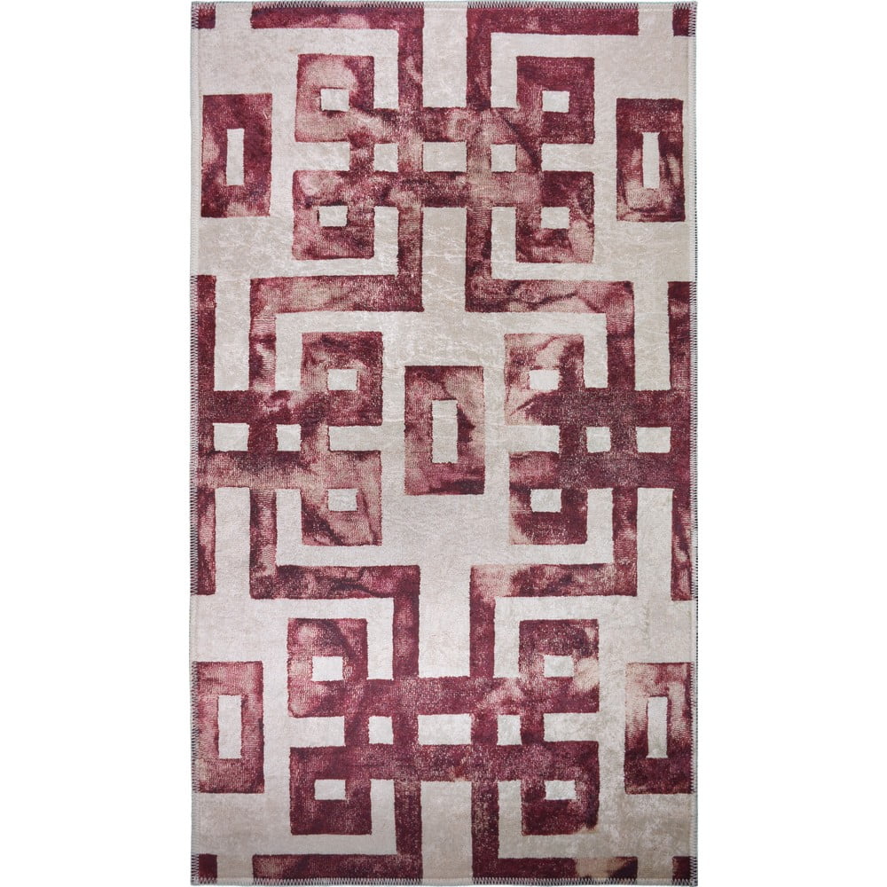 Piros/bézs színű szőnyeg 180x120 cm - Vitaus