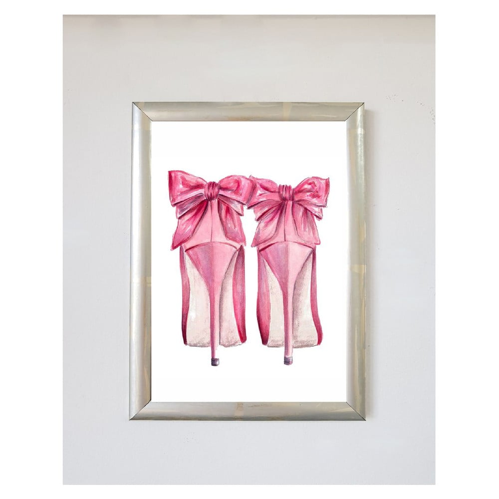 Poszter 20x30 cm Pink Fashion Shoes – Piacenza Art