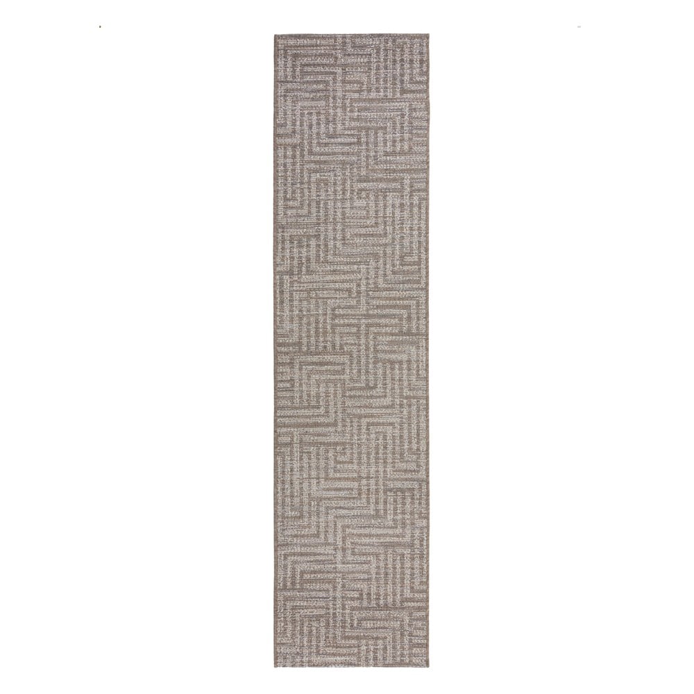 Szürke-bézs kültéri futószőnyeg  230x60 cm Salerno - Flair Rugs