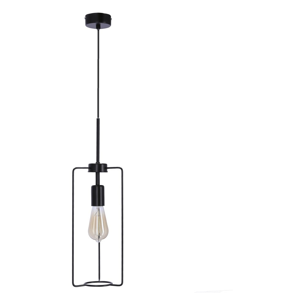 Fekete fém függőlámpa ø 25 cm Cord – Candellux Lighting