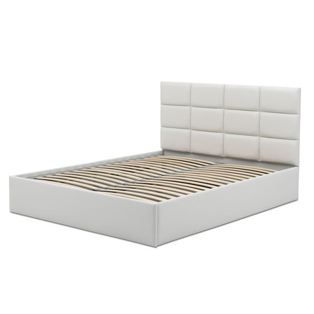 Kárpitozott ágy TORES II matrac nélkül mérete 180x200 cm - Eco-bőr Fehér Eko-bőr Signal-butor
