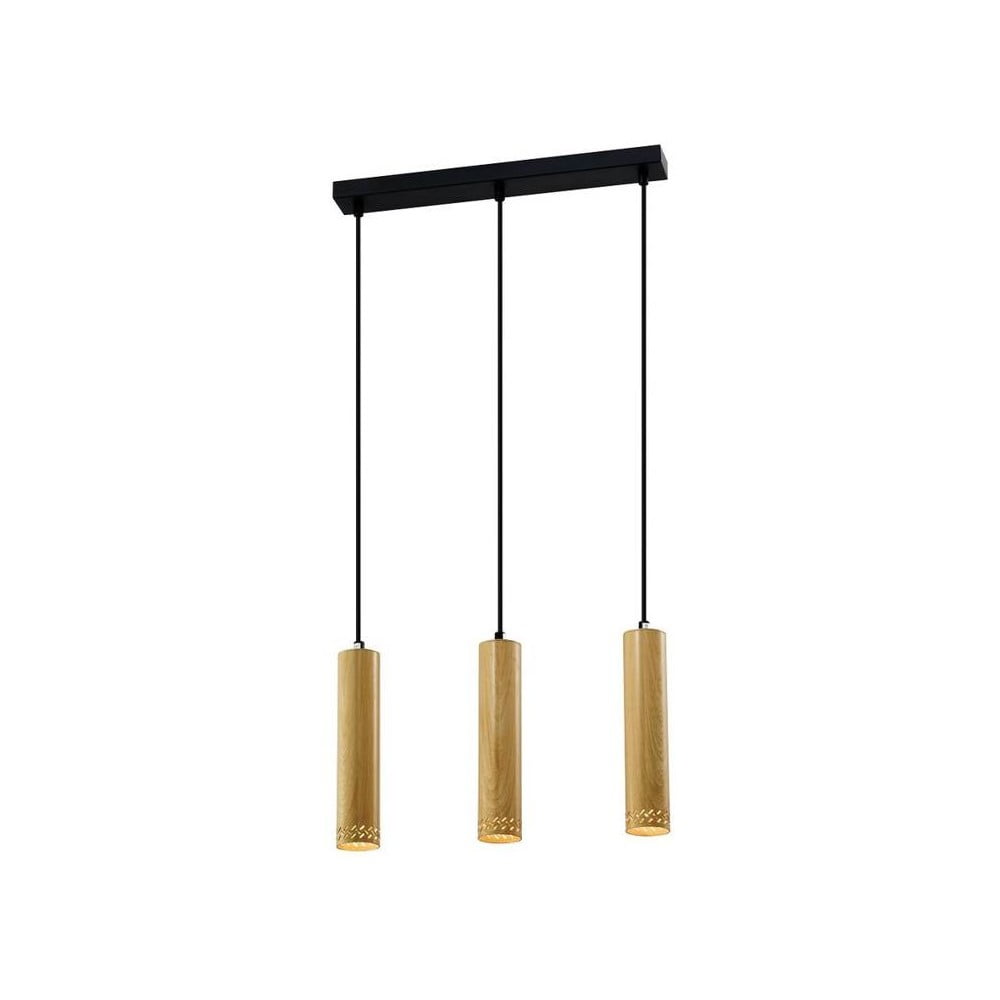 Fekete-aranyszínű függőlámpa fém búrával 6x46 cm Tubo – Candellux Lighting