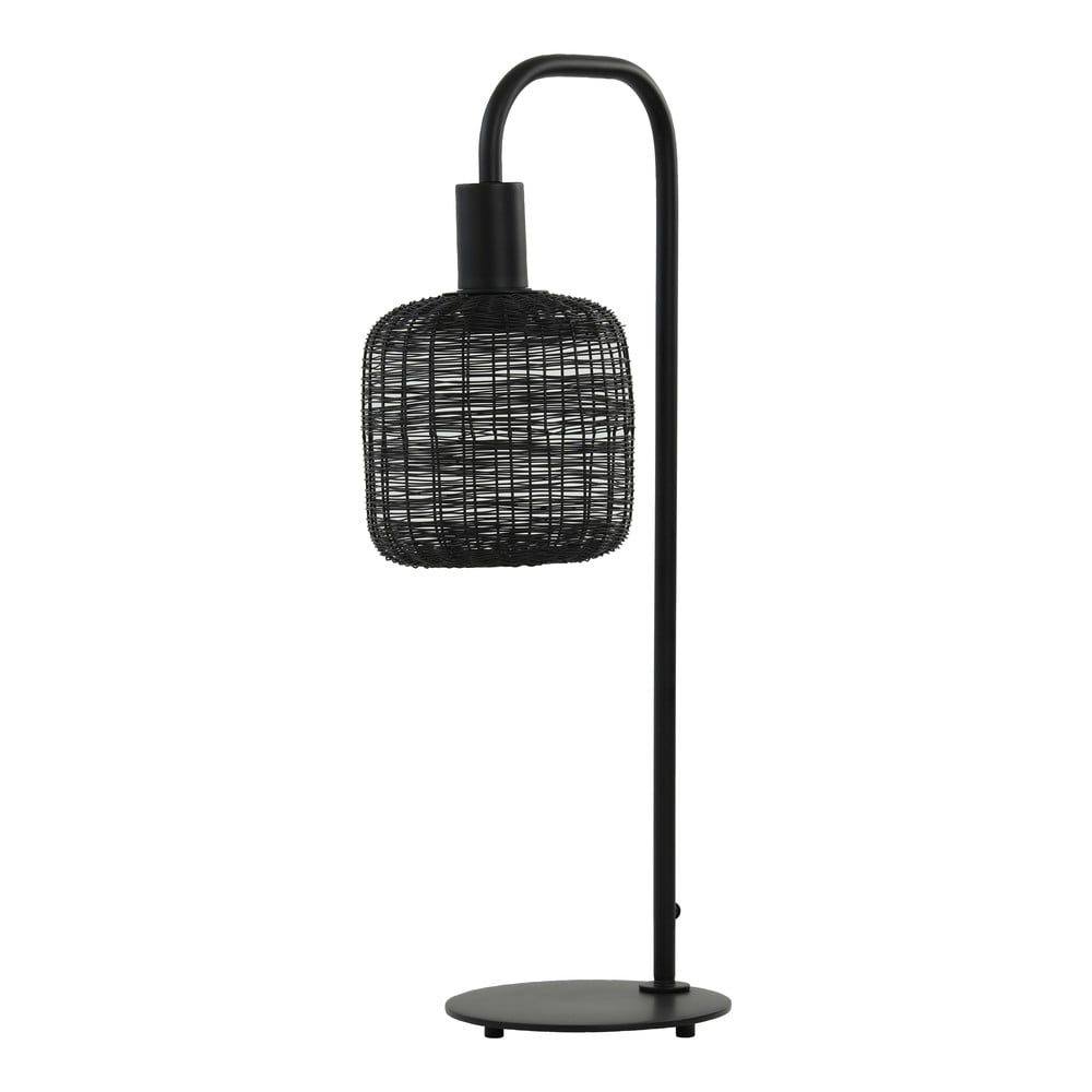 Fekete asztali lámpa (magasság 58 cm) Lekang – Light & Living