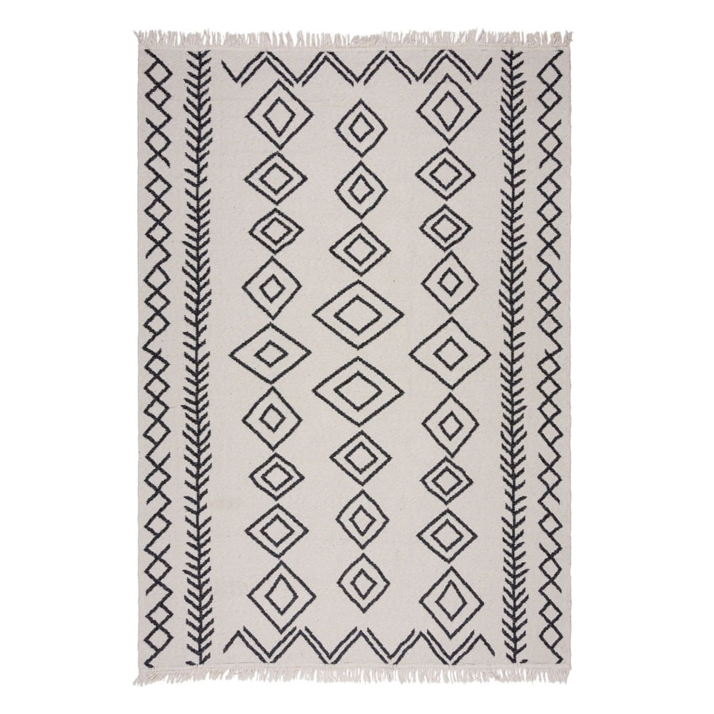 Fekete-fehér szőnyeg 160x230 cm Edie – Flair Rugs