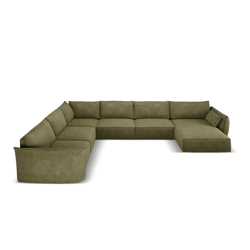 Zöld sarokkanapé (bal oldali) Vanda – Mazzini Sofas