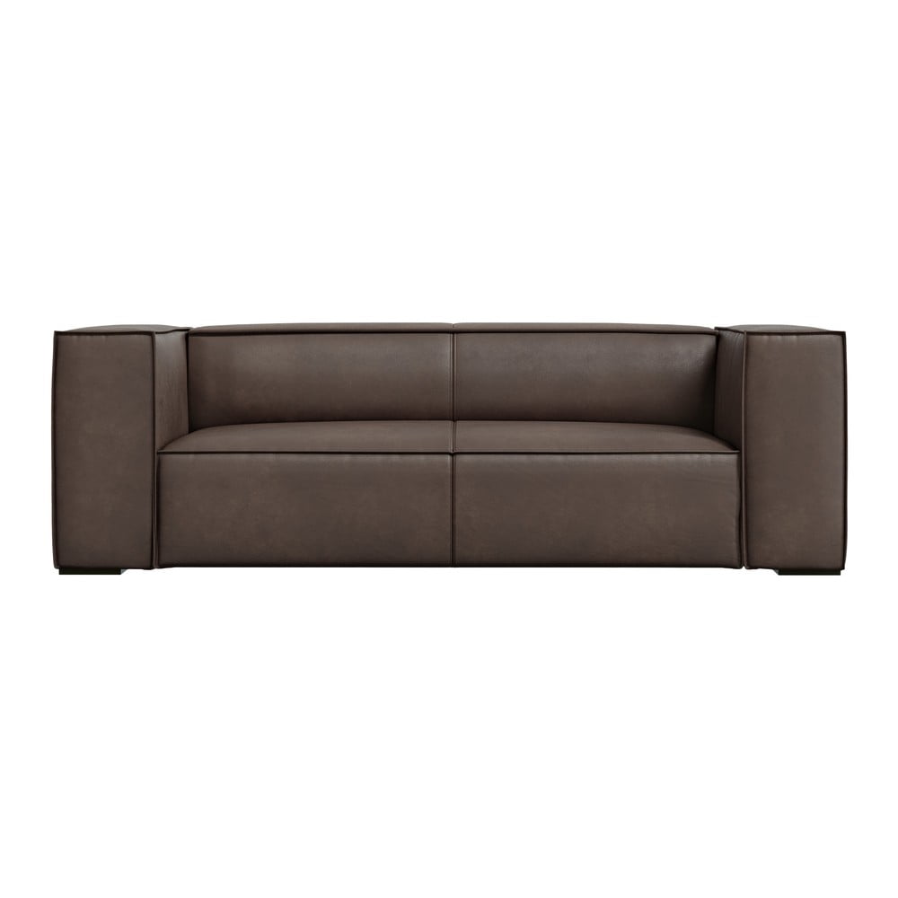 Barna bőr kanapé 212 cm Madame – Windsor & Co Sofas