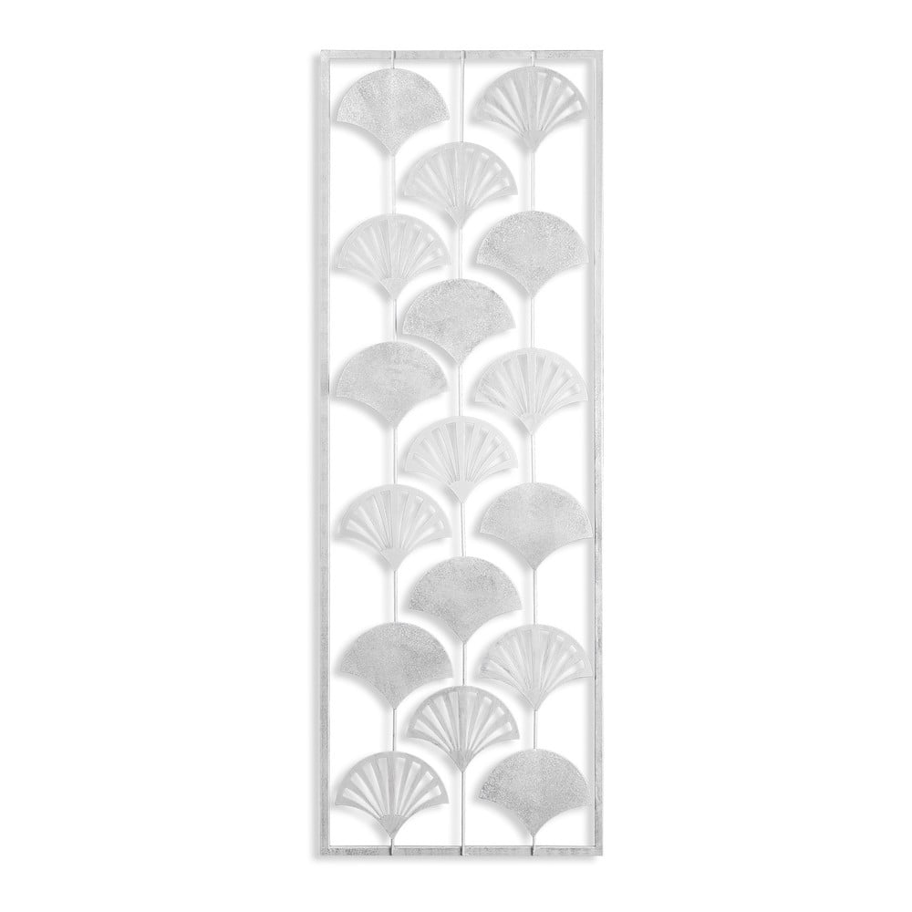 Fém fali dekoráció 32x90 cm Gingko – Wallity