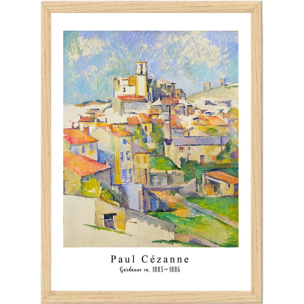 Keretezett poszter 55x75 cm Paul Cézanne – Wallity