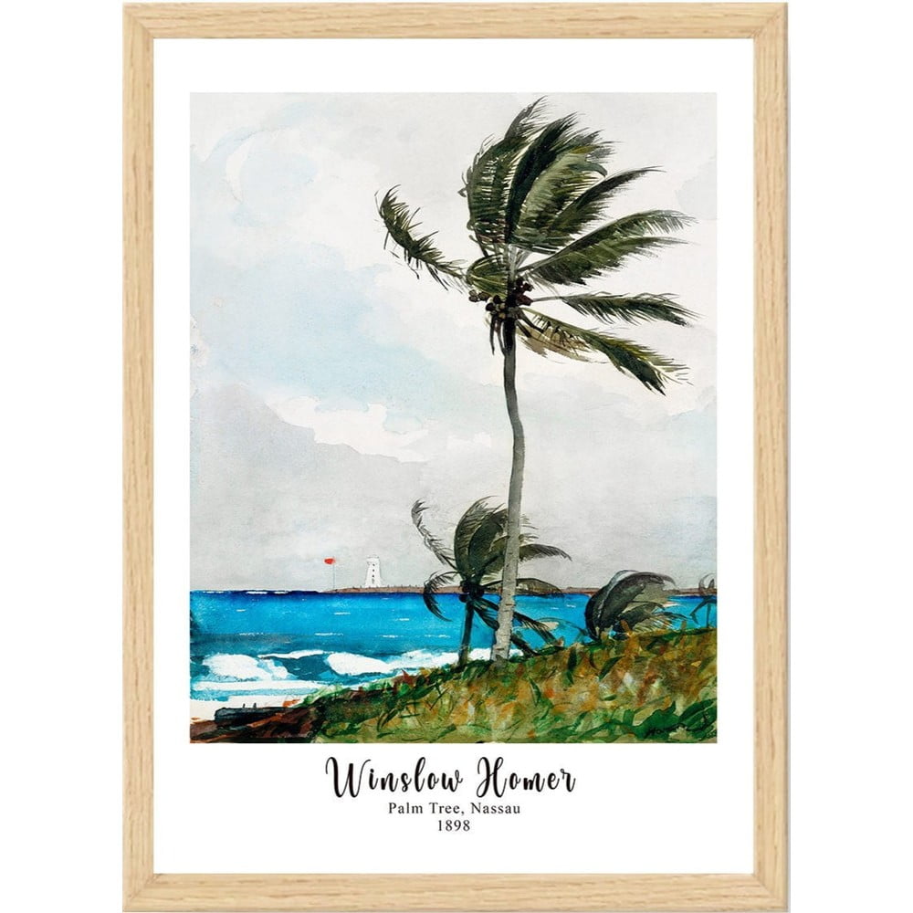 Keretezett poszter 55x75 cm Winslow Homer – Wallity