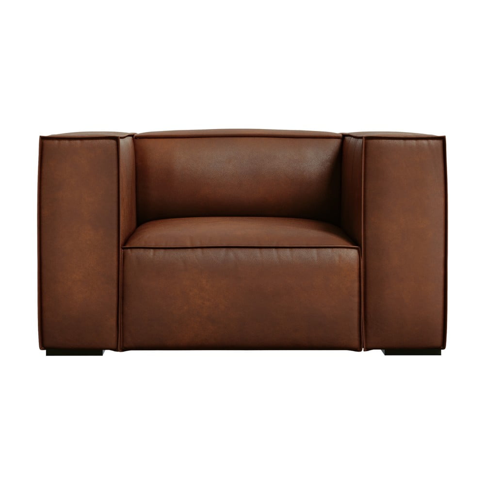 Konyakbarna bőr fotel Madame – Windsor & Co Sofas