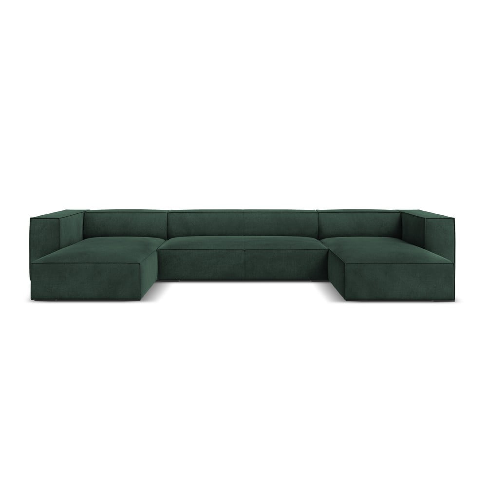 Sötétzöld sarokkanapé ("U" alakú) Madame – Windsor & Co Sofas