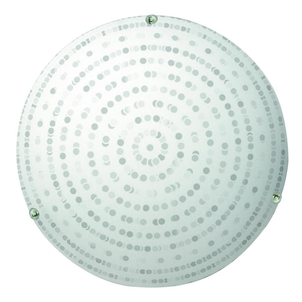 Fehér mennyezeti lámpa üveg búrával ø 30 cm Circle – Candellux Lighting