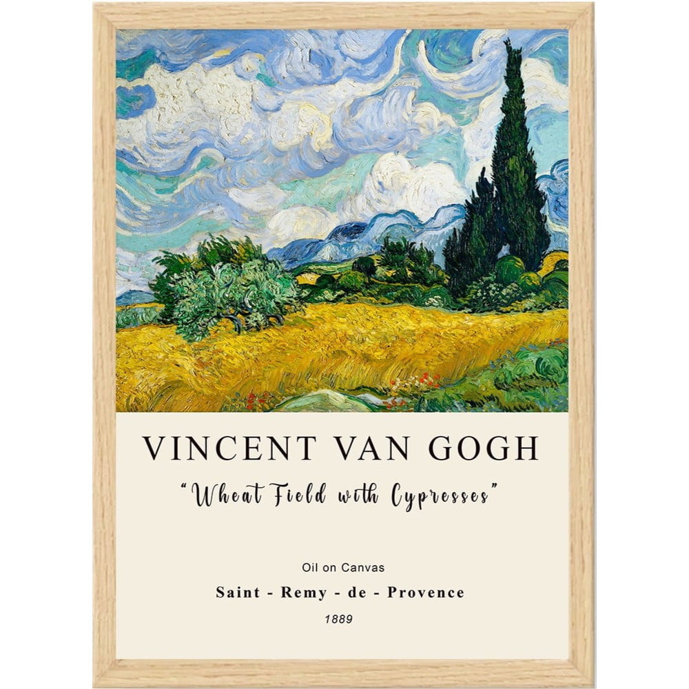 Keretezett poszter 35x45 cm Vincent Van Gogh – Wallity