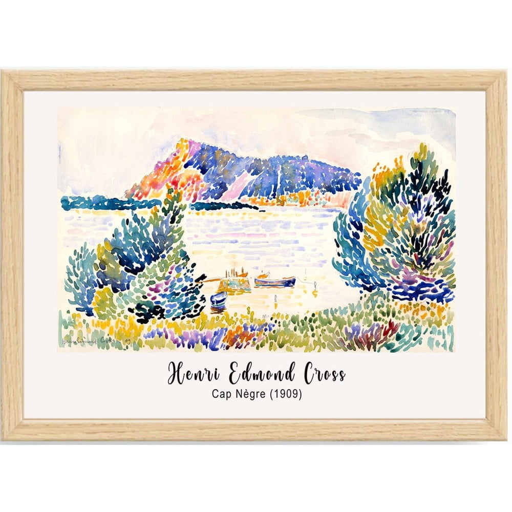 Keretezett poszter 75x55 cm Henri-Edmond Cross – Wallity