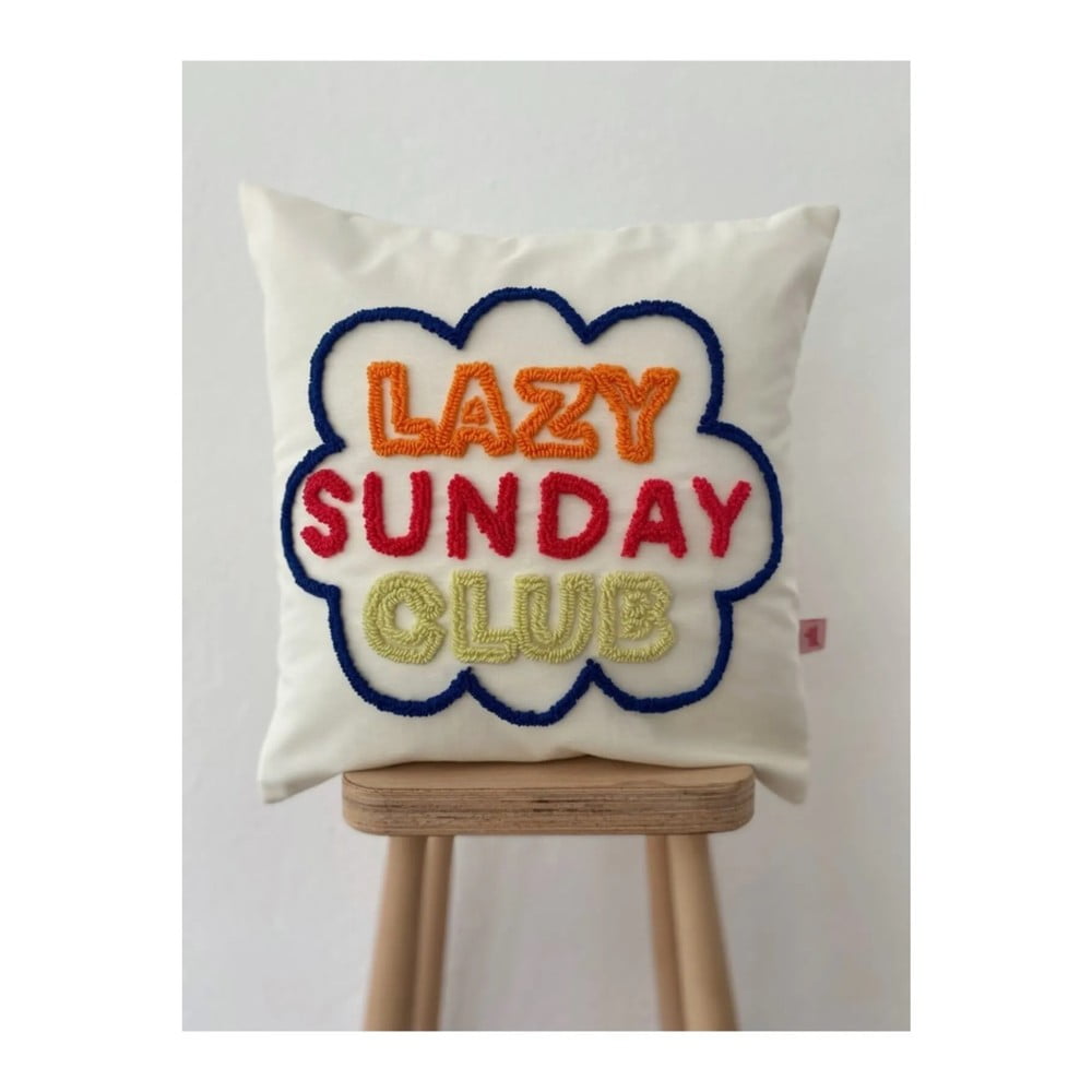 Párnahuzat 45x45 cm Lazy Sunday CLub – Oyo home