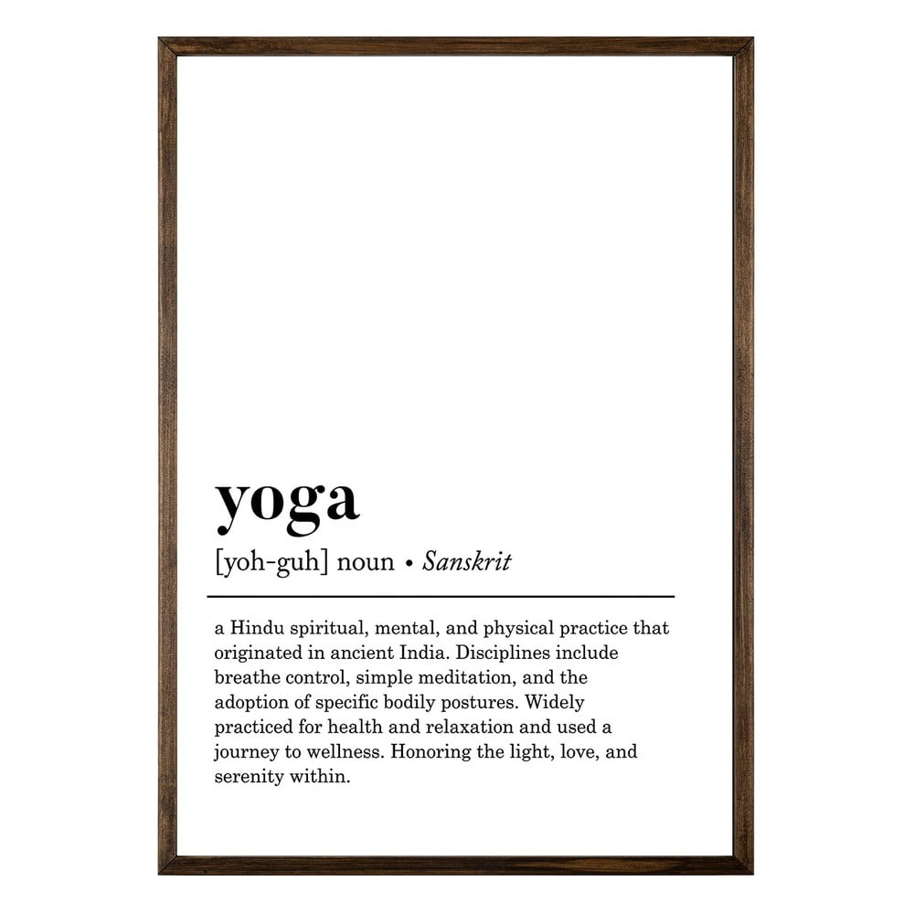 Poszter 50x70 cm Yoga – Wallity