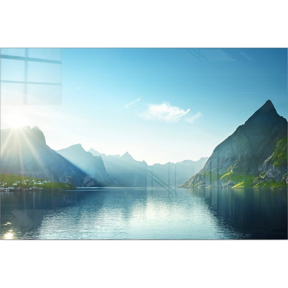 Üveg kép 100x70 cm Fjord – Wallity