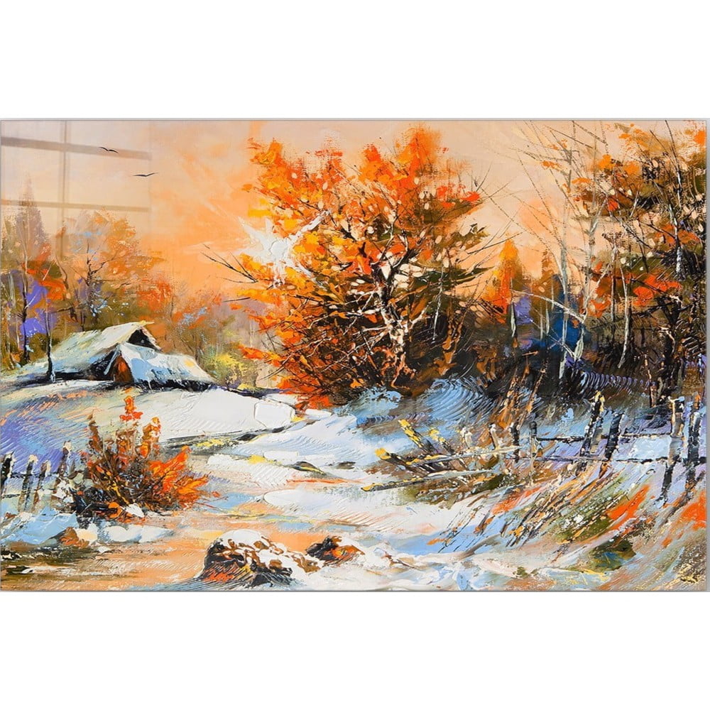 Üveg kép 100x70 cm Winter – Wallity