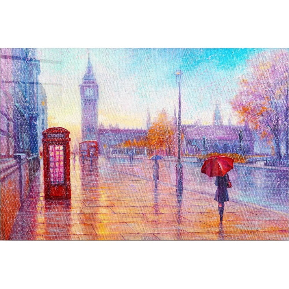 Üveg kép 70x50 cm London – Wallity