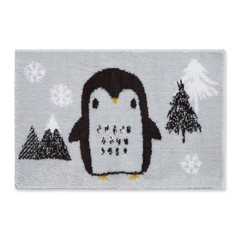 Világosszürke fürdőszobai kilépő 40x60 cm Cosy Penguin – Catherine Lansfield