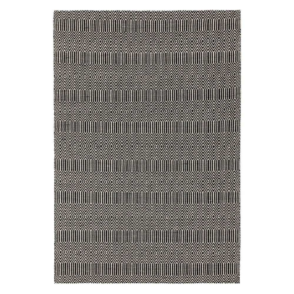 Fekete gyapjú szőnyeg 100x150 cm Sloan – Asiatic Carpets