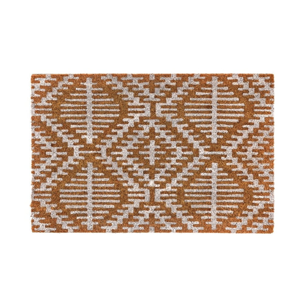 Kókuszrost lábtörlő 60x40 cm Boho White – Casa Selección