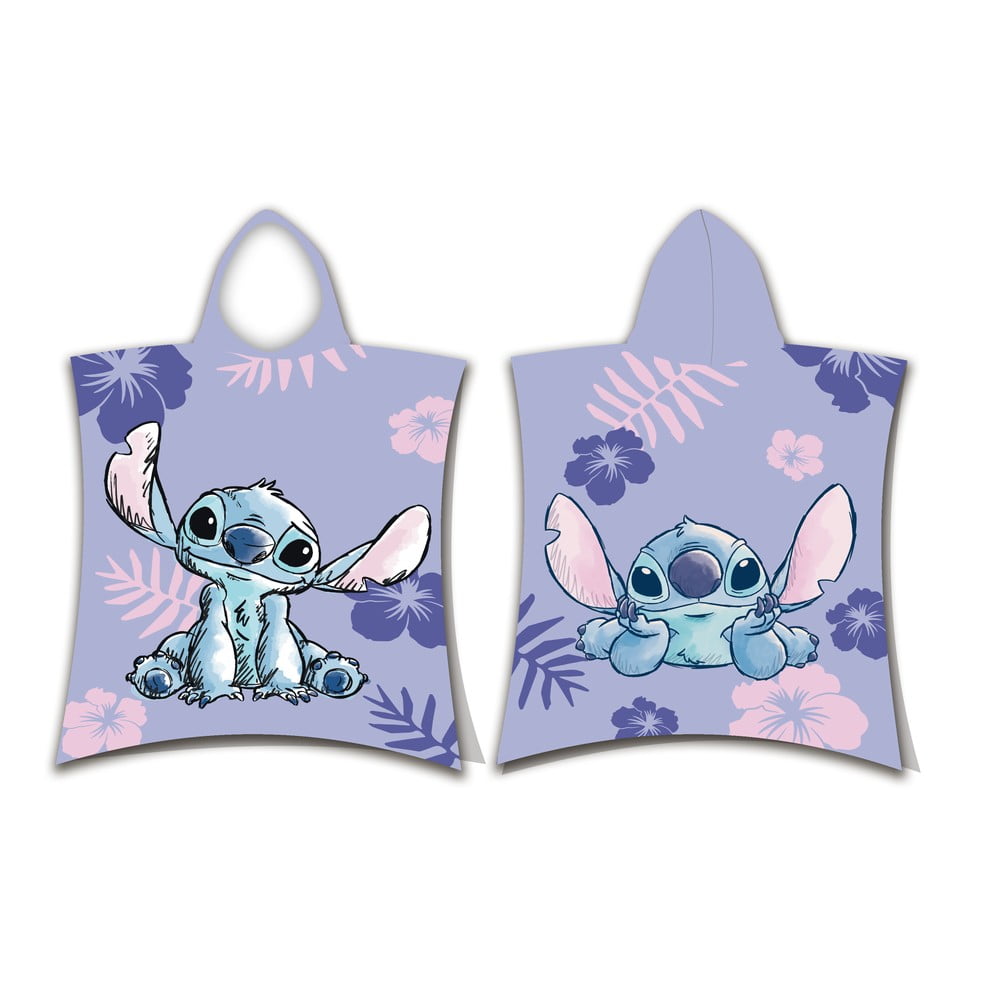 Lila frottír gyerek fürdőköpeny Lilo and Stitch – Jerry Fabrics