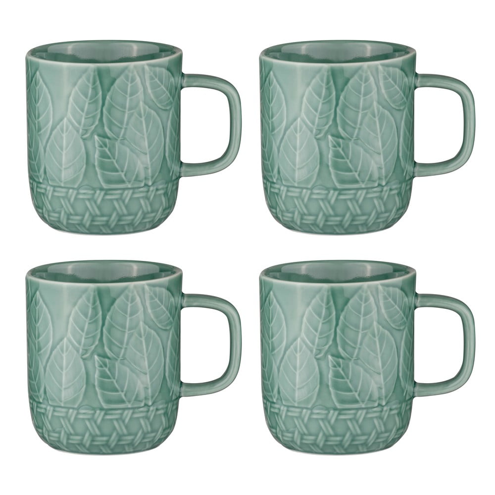 Türkiz porcelán bögre szett 4 db-os 400 ml Heath Jade – Ladelle