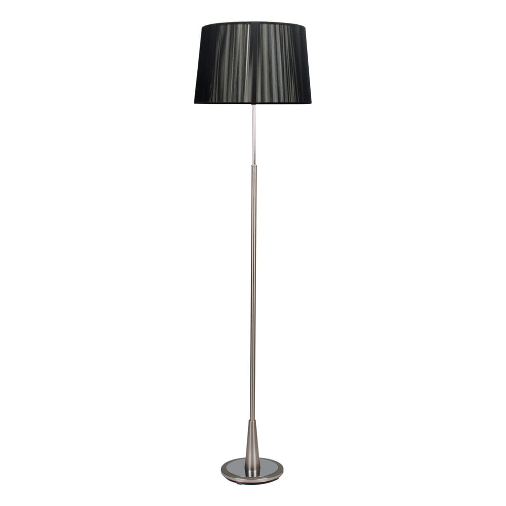 Fekete-ezüstszínű állólámpa (magasság 146 cm) Dera – Candellux Lighting