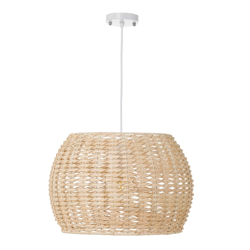 Natúr színű rattan mennyezeti lámpa rattan búrával ø 35 cm Natural Way – Casa Selección