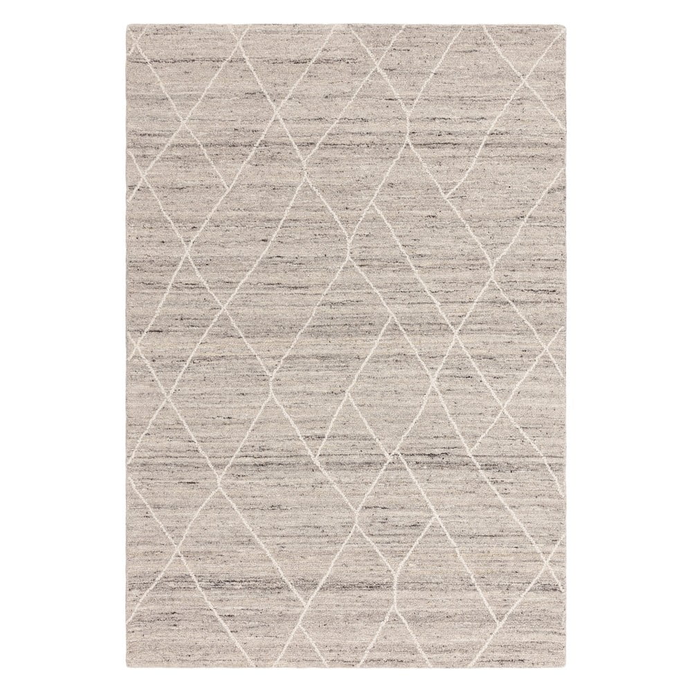 Világosszürke gyapjú szőnyeg 200x290 cm Noah – Asiatic Carpets