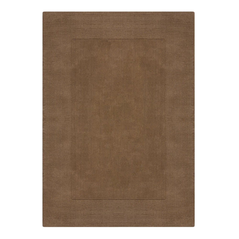 Barna gyapjú szőnyeg 200x290 cm – Flair Rugs