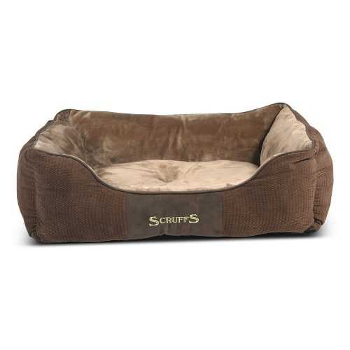 Barna plüss fekhely kutyáknak 60x75 cm Scruffs Chester L – Plaček Pet Products