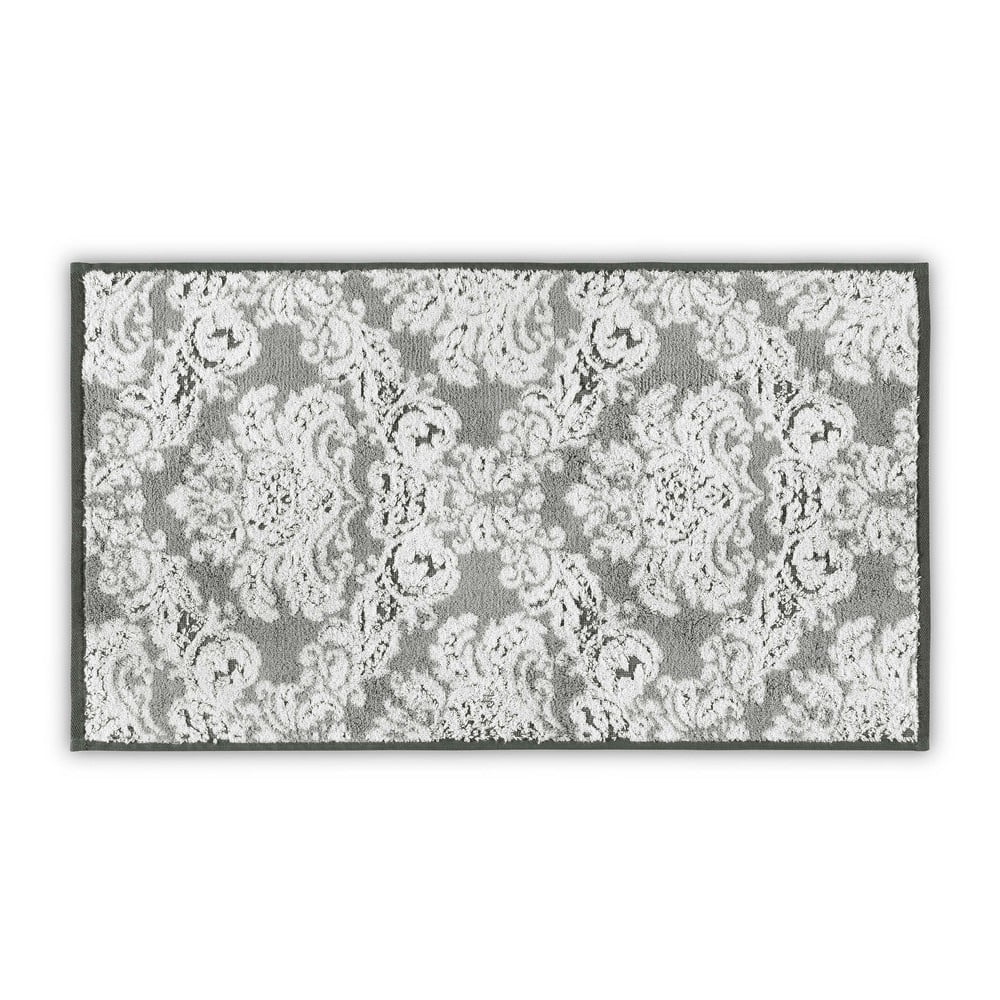 Szürke pamut törölköző 40x71 cm Damask – Foutastic