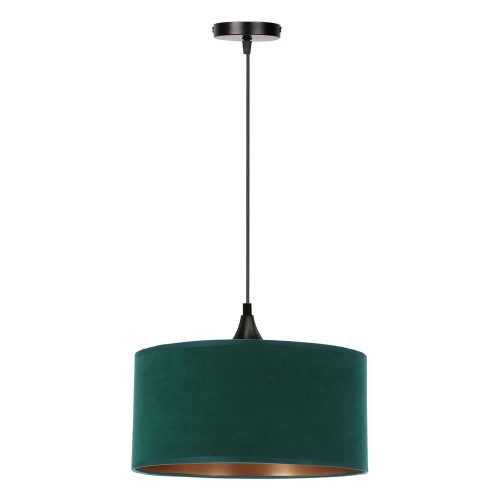 Petróleumkék függőlámpa textil búrával ø 30 cm Maloto – Candellux Lighting