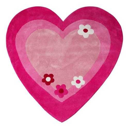 Rózsaszín gyerek szőnyeg 100x100 cm Love Heart – Premier Housewares