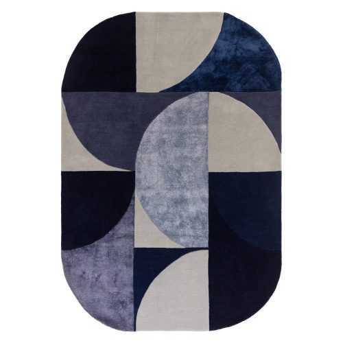 Sötétkék gyapjú szőnyeg 200x300 cm Indigo – Asiatic Carpets