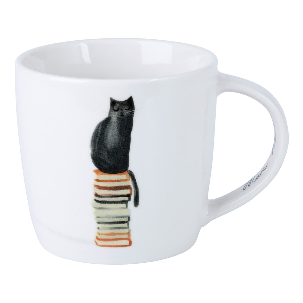 Fehér porcelán bögre 400 ml Well Read Cat – Maxwell & Williams