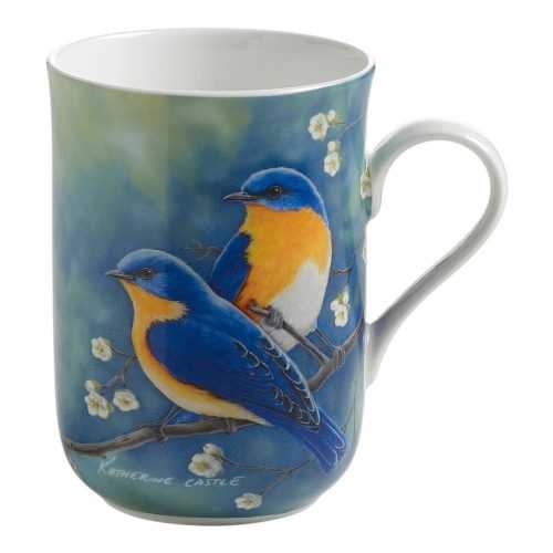 Porcelán bögre 330 ml Bluebirds – Maxwell & Williams