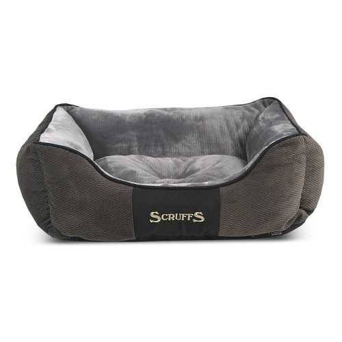 Sötétszürke plüss fekhely kutyáknak 10x50 cm Scruffs Chester S – Plaček Pet Products