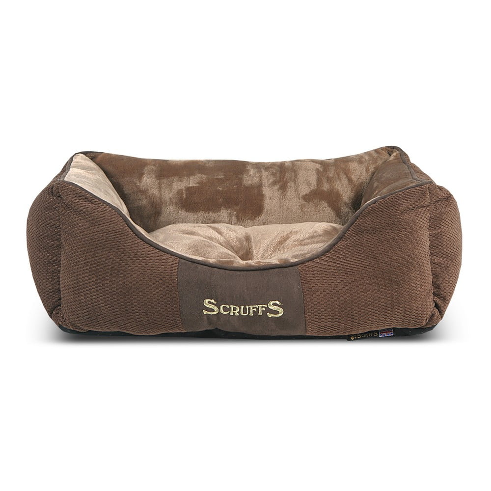 Barna plüss fekhely kutyáknak 10x50 cm Scruffs Chester S – Plaček Pet Products