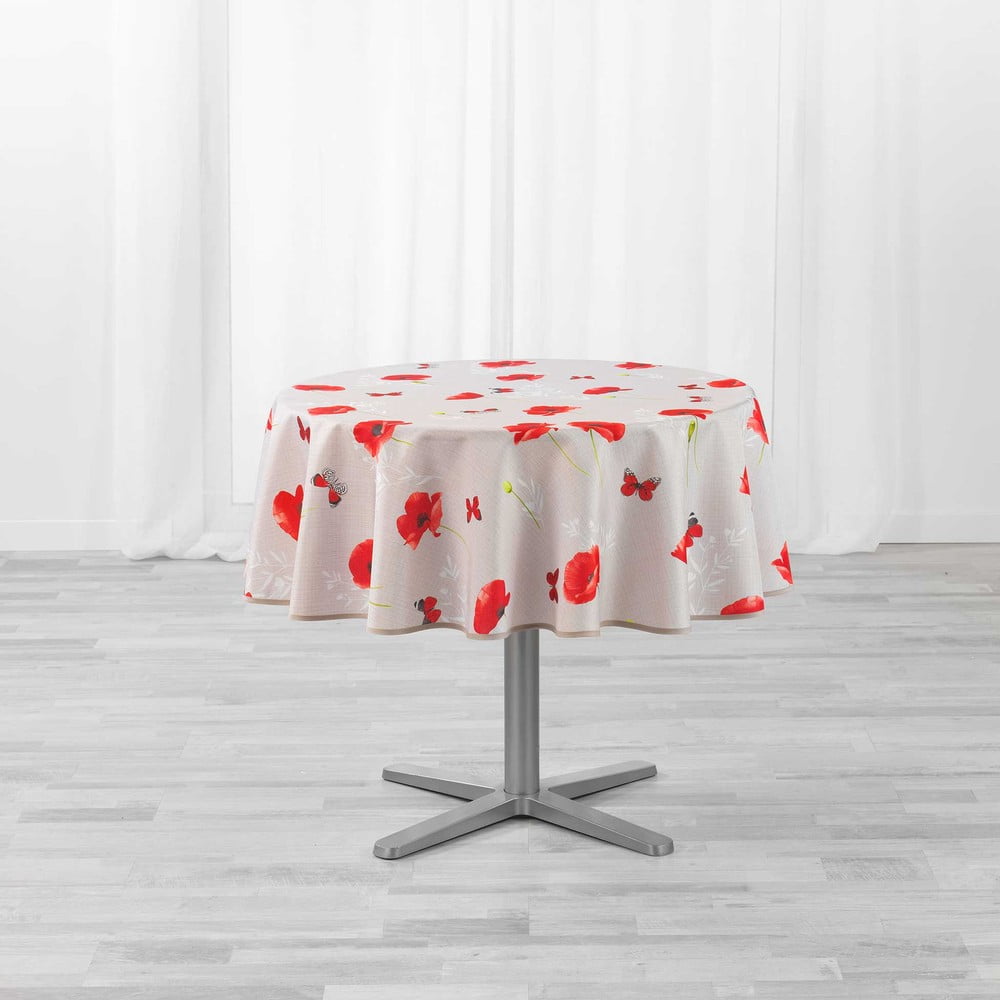 Asztalterítő ø 180 cm Sweet poppy – douceur d'intérieur