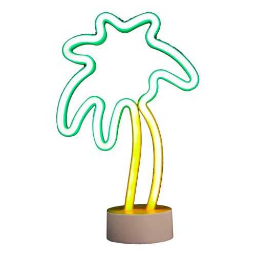 Fehér neon fénydekoráció Palm – Hilight