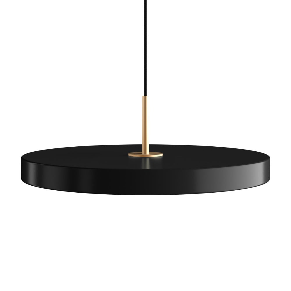 Fekete LED dimmelhető függőlámpa fém búrával ø 43 cm Asteria Plus Medium – UMAGE