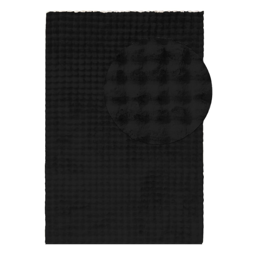 Fekete mosható szőnyeg 160x230 cm Bubble Black – Mila Home