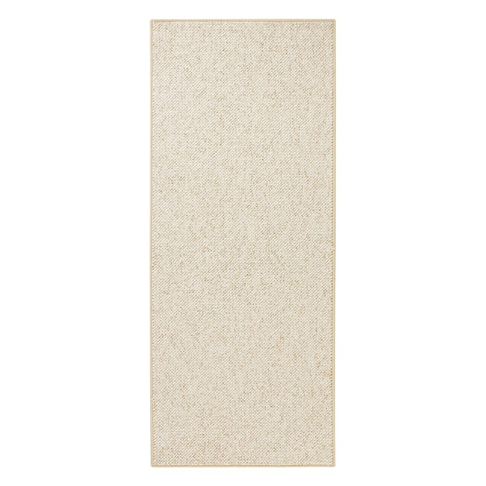 Krémszínű futószőnyeg 80x300 cm Wolly – BT Carpet